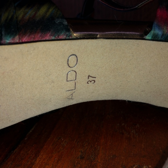 ALDO Tye-dyed Satin & Copper Mary Jane Stilettos - Picture 7 of 8